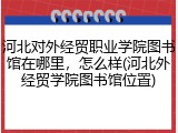 河北对外经贸职业学院图书馆在哪里，怎么样(河北外经贸学院图书馆位置)