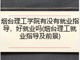 烟台理工学院有没有就业指导，好就业吗(烟台理工就业指导及前景)