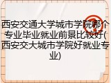西安交通大学城市学院哪个专业毕业就业前景比较好(西安交大城市学院好就业专业)