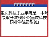 重庆科技职业学院是一本吗录取分数线多少(重庆科技职业学院录取线)