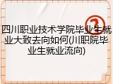 四川职业技术学院毕业生就业大致去向如何(川职院毕业生就业流向)