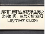 资阳口腔职业学院学生男女比例如何，趋势分析(资阳口腔学院男女比例)