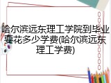 哈尔滨远东理工学院到毕业要花多少学费(哈尔滨远东理工学费)