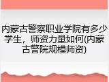 内蒙古警察职业学院有多少学生，师资力量如何(内蒙古警院规模师资)