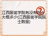 江西服装学院有没有院士，大概多少(江西服装学院院士数量)
