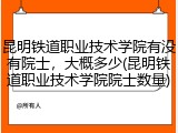 昆明铁道职业技术学院有没有院士，大概多少(昆明铁道职业技术学院院士数量)