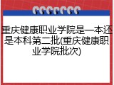 重庆健康职业学院是一本还是本科第二批(重庆健康职业学院批次)