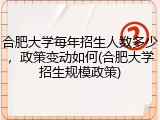 合肥大学每年招生人数多少，政策变动如何(合肥大学招生规模政策)