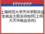 上海师范大学天华学院毕业生就业大致去向如何(上师大天华就业去向)