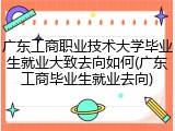 广东工商职业技术大学毕业生就业大致去向如何(广东工商毕业生就业去向)