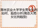 南京农业大学学生男女比例如何，趋势分析(南农大男女比例趋势)