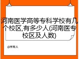 河南医学高等专科学校有几个校区,有多少人(河南医专校区及人数)