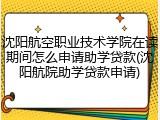 沈阳航空职业技术学院在读期间怎么申请助学贷款(沈阳航院助学贷款申请)