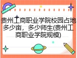贵州工商职业学院校园占地多少亩，多少师生(贵州工商职业学院规模)