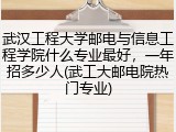 武汉工程大学邮电与信息工程学院什么专业最好，一年招多少人(武工大邮电院热门专业)