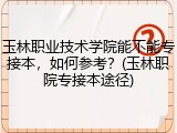 玉林职业技术学院能不能专接本，如何参考？(玉林职院专接本途径)