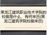 黑龙江建筑职业技术学院的校徽是什么，有何来历(黑龙江建筑学院校徽来历)