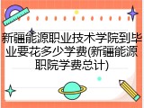 新疆能源职业技术学院到毕业要花多少学费(新疆能源职院学费总计)