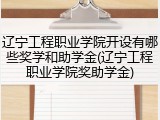 辽宁工程职业学院开设有哪些奖学和助学金(辽宁工程职业学院奖助学金)