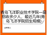 青岛飞洋职业技术学院一届招收多少人，最近几年(青岛飞洋学院招生规模)