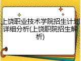 上饶职业技术学院招生计划详细分析(上饶职院招生解析)