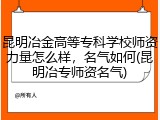 昆明冶金高等专科学校师资力量怎么样，名气如何(昆明冶专师资名气)