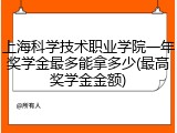 上海科学技术职业学院一年奖学金最多能拿多少(最高奖学金金额)