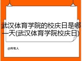 武汉体育学院的校庆日是哪一天(武汉体育学院校庆日)