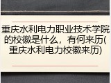 重庆水利电力职业技术学院的校徽是什么，有何来历(重庆水利电力校徽来历)
