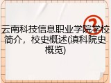 云南科技信息职业学院学校简介，校史概述(滇科院史概览)