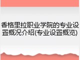 香格里拉职业学院的专业设置概况介绍(专业设置概览)