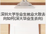 深圳大学毕业生就业大致去向如何(深大毕业生去向)