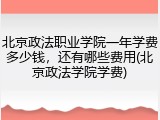 北京政法职业学院一年学费多少钱，还有哪些费用(北京政法学院学费)