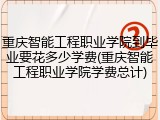 重庆智能工程职业学院到毕业要花多少学费(重庆智能工程职业学院学费总计)