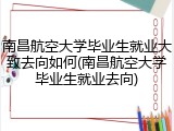 南昌航空大学毕业生就业大致去向如何(南昌航空大学毕业生就业去向)