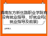 海南东方新丝路职业学院有没有就业指导，好就业吗(就业指导及前景)