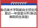 鲁迅美术学院能自主招生吗，最近一年简章分析(鲁迅美院招生简章)
