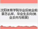 沈阳体育学院毕业后就业前景怎么样，毕业生去向(就业去向与前景)