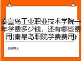 秦皇岛工业职业技术学院一年学费多少钱，还有哪些费用(秦皇岛职院学费费用)