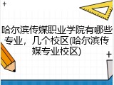 哈尔滨传媒职业学院有哪些专业，几个校区(哈尔滨传媒专业校区)