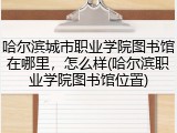 哈尔滨城市职业学院图书馆在哪里，怎么样(哈尔滨职业学院图书馆位置)