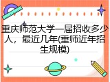 重庆师范大学一届招收多少人，最近几年(重师近年招生规模)