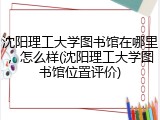 沈阳理工大学图书馆在哪里，怎么样(沈阳理工大学图书馆位置评价)
