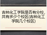 吉林化工学院是否有分校，共有多少个校区(吉林化工学院几个校区)