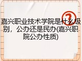 嘉兴职业技术学院是什么级别，公办还是民办(嘉兴职院公办性质)