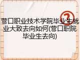 营口职业技术学院毕业生就业大致去向如何(营口职院毕业生去向)