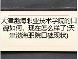 天津渤海职业技术学院的口碑如何，现在怎么样了(天津渤海职院口碑现状)