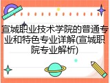 宣城职业技术学院的普通专业和特色专业详解(宣城职院专业解析)