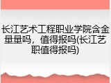 长江艺术工程职业学院含金量量吗，值得报吗(长江艺职值得报吗)