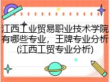 江西工业贸易职业技术学院有哪些专业，王牌专业分析(江西工贸专业分析)